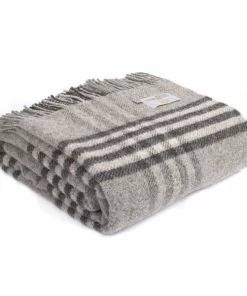 Tweedmill Throw Hex Charcoal