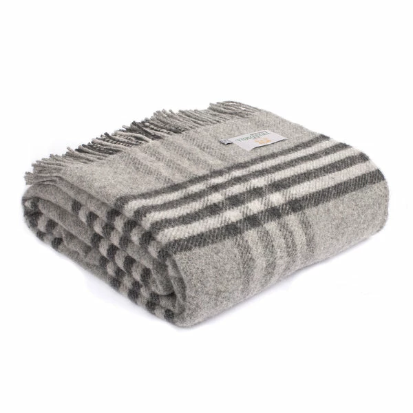 Tweedmill Throw Hex Charcoal 3 Tweedmill Throw Hex Charcoal