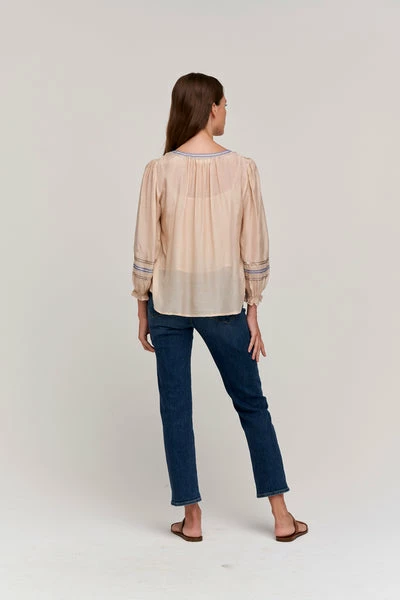 Velvet by Graham and Spencer Sandra Long Sleeve Boho Blouse Sand 4 Velvet by Graham and Spencer Sandra Long Sleeve Boho Blouse Sand