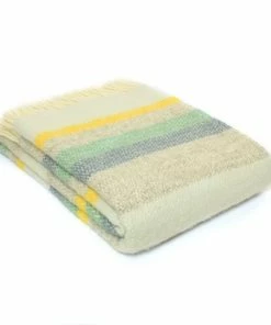 Tweedmill Horizon Illusion Stripe Pure New Wool Throw 150cm x 183cm