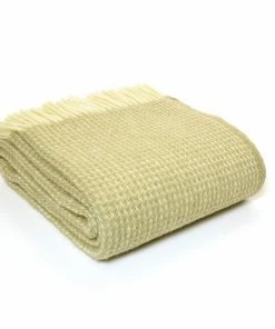 Tweedmill Oatmeal Waffle Pure New Wool Throw 140cm x 240cm