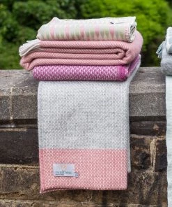 Tweedmill Throw Decke Crossweave Dusky Pink