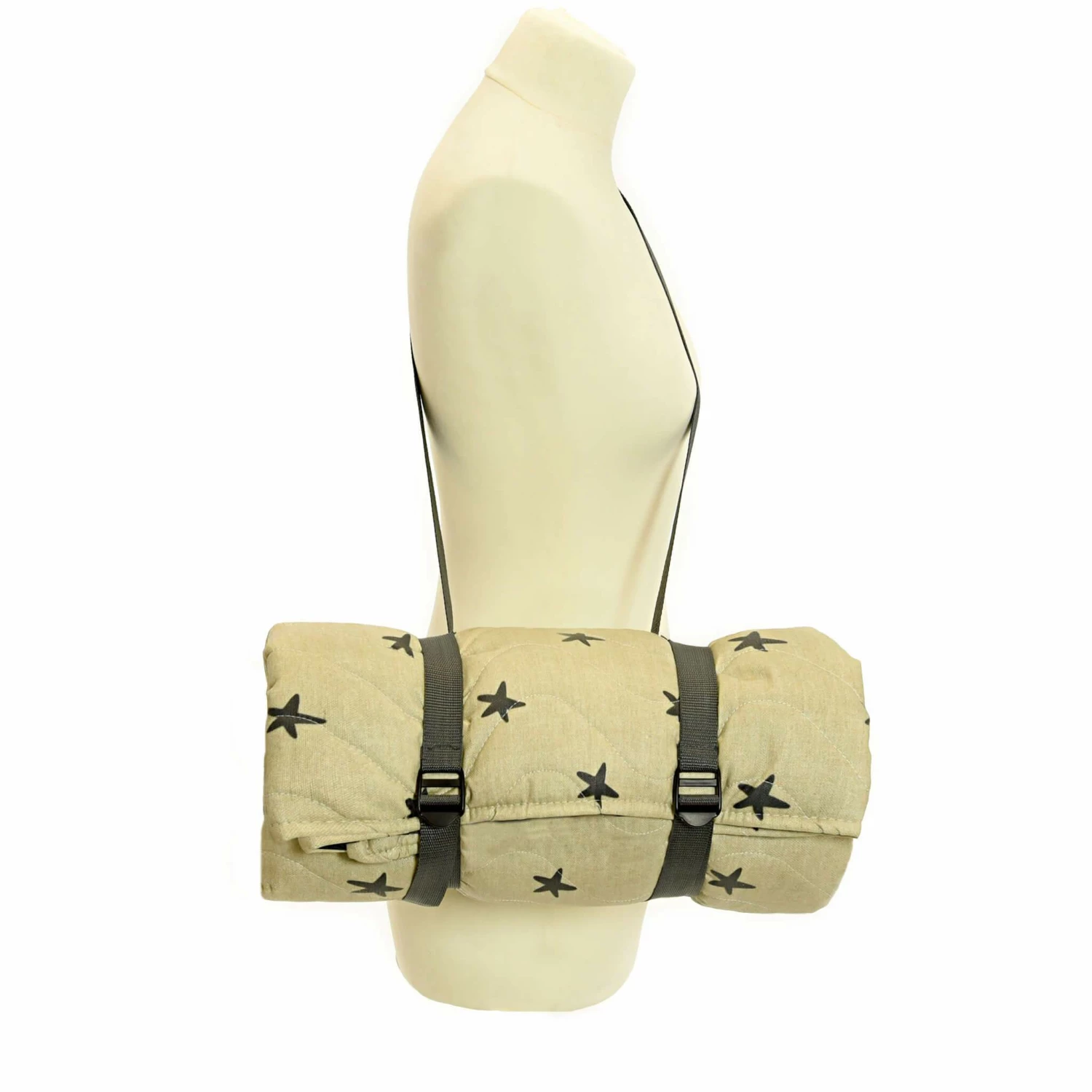 Tweedmill Newbury Quilted Grey Star Picnic Rug 125x125cm 5 Tweedmill Newbury Quilted Grey Star Picnic Rug 125x125cm