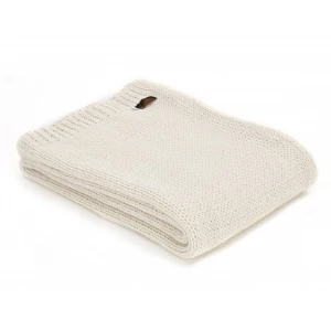 Tweedmill Cream Knitted Alpaca Mix Throw 130cm x 180cm 3 Tweedmill Cream Knitted Alpaca Mix Throw 130cm x 180cm