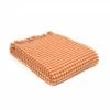 Tweedmill Pumpkin Houndstooth Pure New Wool Throw 140cm x 183cm