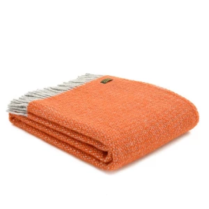 Tweedmill Pumpkin Illusion Pure New Wool Throw 150cm x 183cm 3 Tweedmill Pumpkin Illusion Pure New Wool Throw 150cm x 183cm