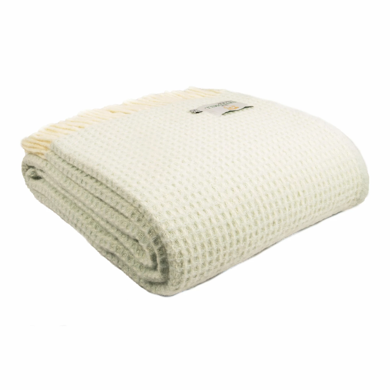 Tweedmill Pure New Wool Waffle Throw Frost 3 Tweedmill Pure New Wool Waffle Throw Frost