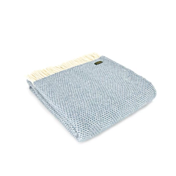 Tweedmill Petrol Wool Beehive Throw 3 Tweedmill Petrol Wool Beehive Throw