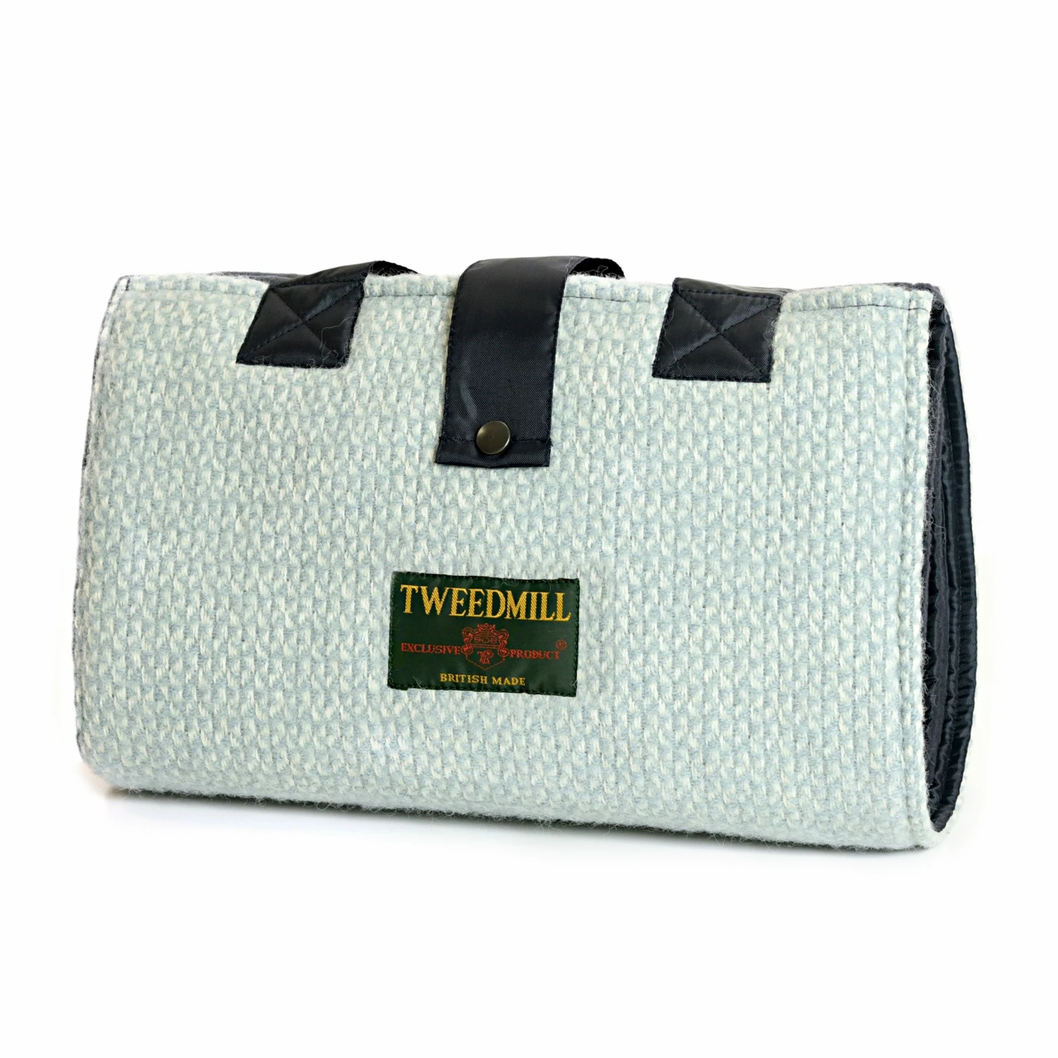 Tweedmill Duck Egg/Navy Illusion Leisure/Picnic Rug with Pocket & Waterproof Backing 3 Tweedmill Duck Egg/Navy Illusion Leisure/Picnic Rug with Pocket & Waterproof Backing