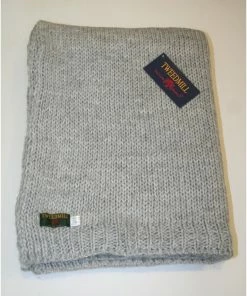 Tweedmill Grey Knitted Alpaca Mix Throw 130cm x 180cm 7 Tweedmill Grey Knitted Alpaca Mix Throw 130cm x 180cm