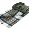 Tweedmill Dress Stewart Tartan Muted Blue/Olive Eventer Pure New Wool Picnic Blanket 1 Tweedmill Dress Stewart Tartan Muted Blue/Olive Eventer Pure New Wool Picnic Blanket