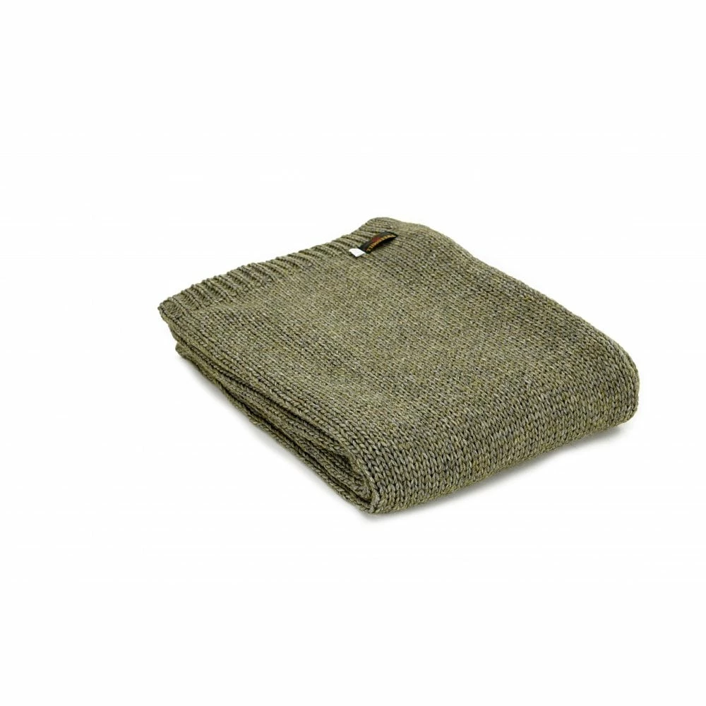Tweedmill Green Knitted Alpaca Mix Throw 130cm x 180cm 3 Tweedmill Green Knitted Alpaca Mix Throw 130cm x 180cm
