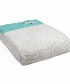 Tweedmill Throw Decke Crossweave Peacock Blue