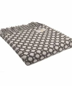 Tweedmill Grey/Glacier Pure New Wool Crossroads Throw