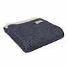 Tweedmill Navy Averil Pure New Wool Throw 2 Tweedmill Navy Averil Pure New Wool Throw
