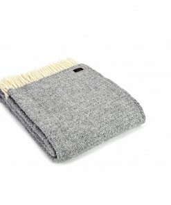 Tweedmill Grey Illusion Pure New Wool Throw 150cm x 183cm 5 Tweedmill Grey Illusion Pure New Wool Throw 150cm x 183cm