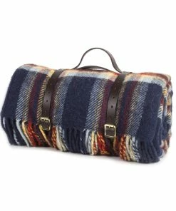 Tweedmill Jubilee Tartan Polo Picnic Rug with Waterproof Backing & Leather Straps