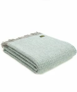 Tweedmill Spearmint Illusion Pure New Wool Illusion Throw 150cm x 183cm