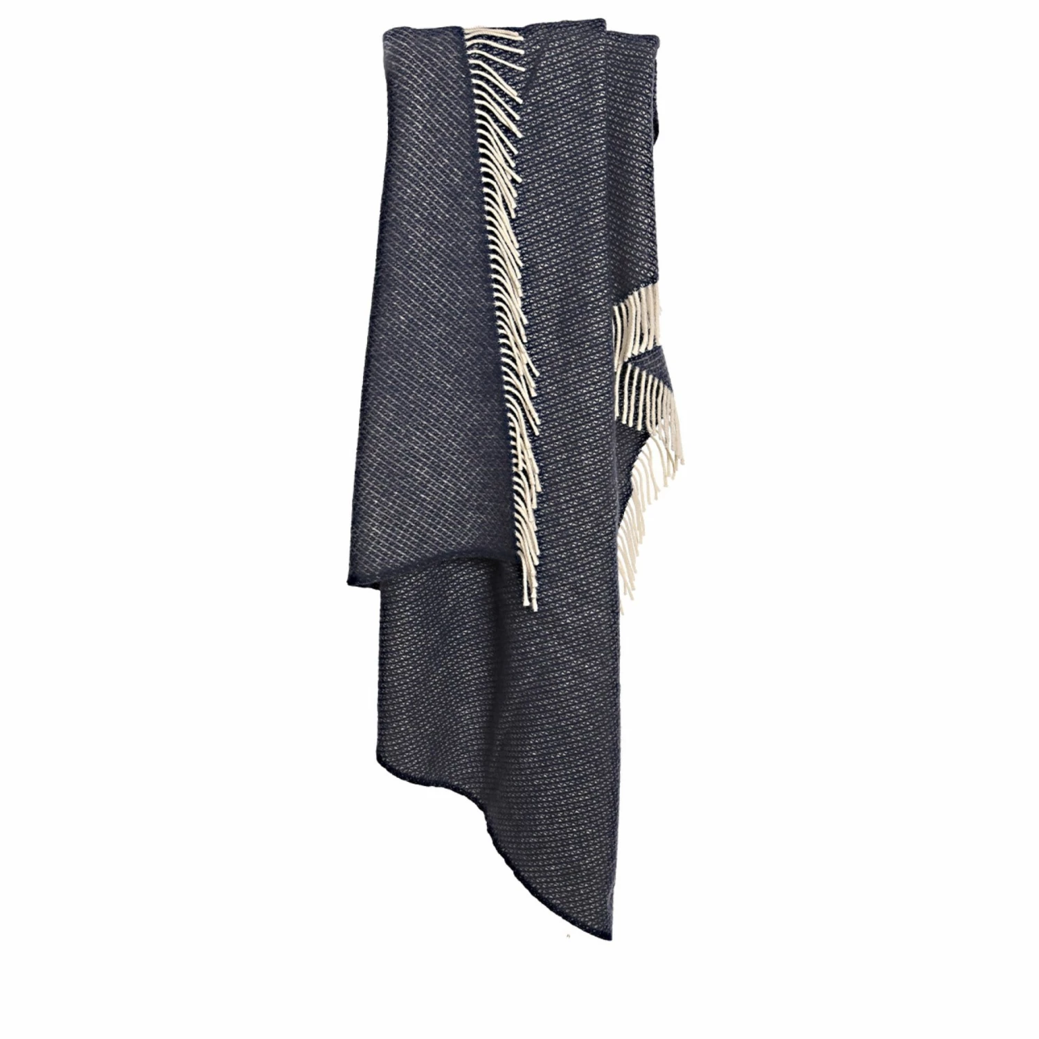 Tweedmill Navy Averil Pure New Wool Throw 4 Tweedmill Navy Averil Pure New Wool Throw