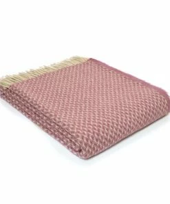 Tweedmill Mulberry Diamond Pure New Wool Throw 140 x 183cm