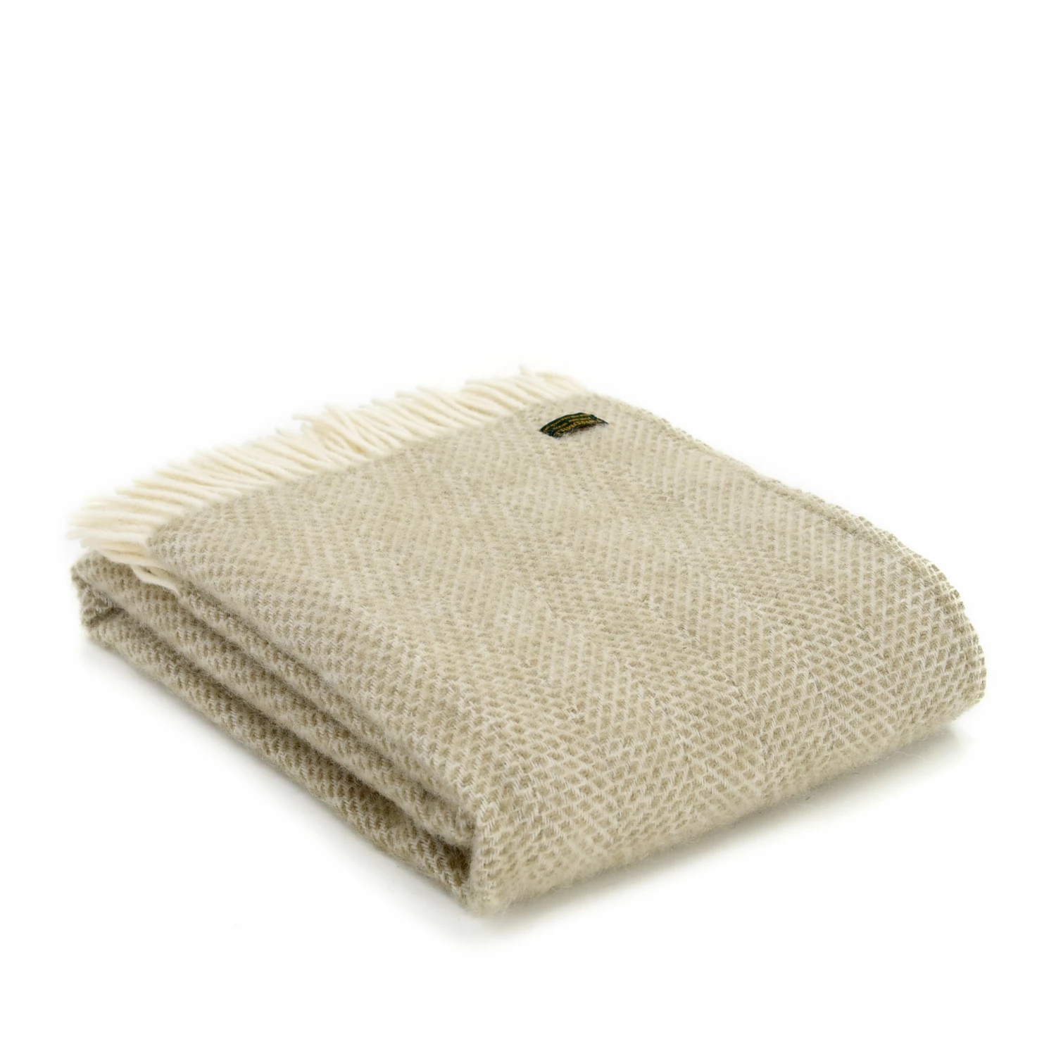 Tweedmill Oatmeal Beehive Pure New Wool Throw 150cm x 183cm 3 Tweedmill Oatmeal Beehive Pure New Wool Throw 150cm x 183cm